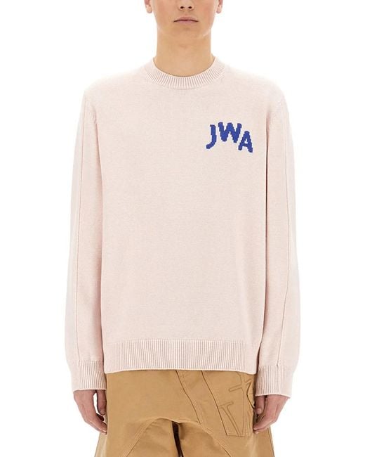 J.W. Anderson White Jersey With Logo for men
