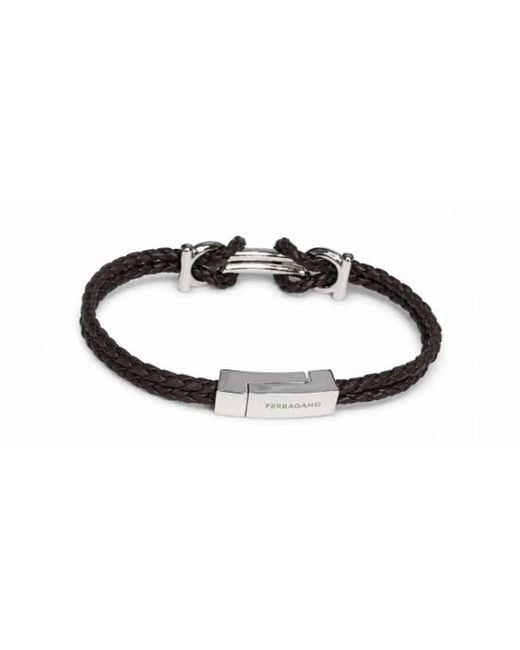 Ferragamo Black Brass Jewelry for men