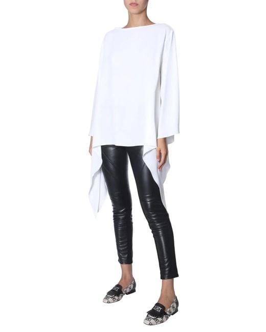 Alberta Ferretti White Oversize Fit Blouse
