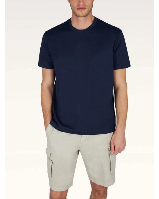 Paul & Shark Blue Paul & Shark Logo-Print Lightweight Cotton Jersey T-Shirt for men