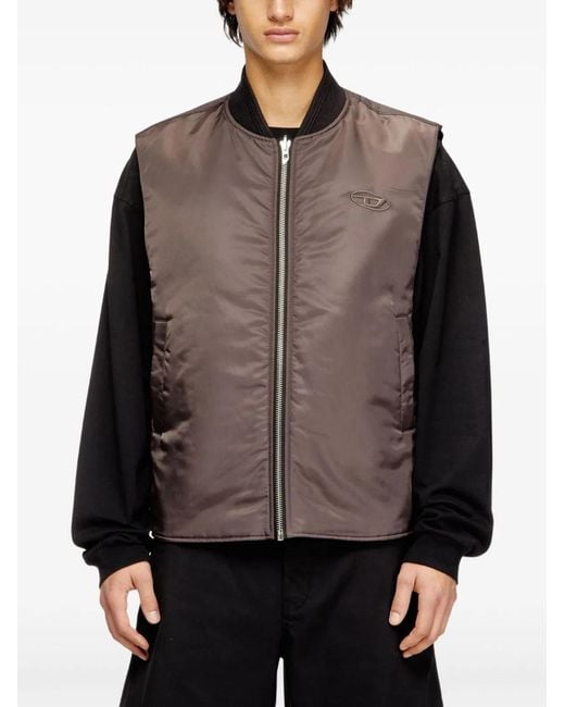 DIESEL Black Jackets Pa+Ribpc Pl Ea for men