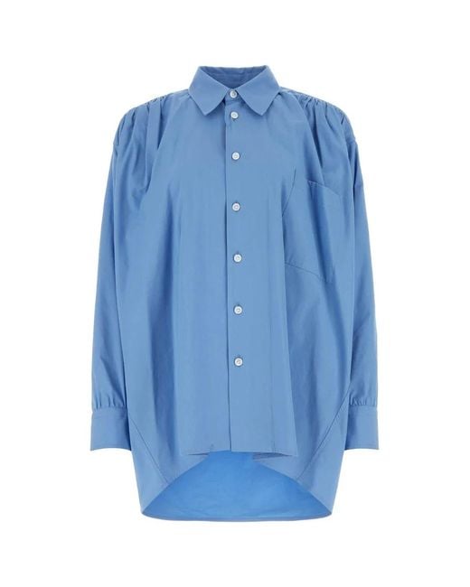 Bottega Veneta Blue Camicia