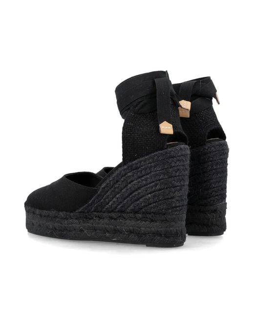 Castaner Black Castañer Castañer Carina 8 Cotton Espadrilles