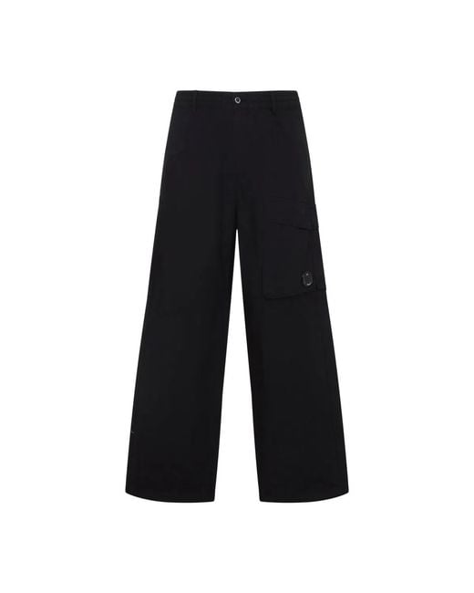 C P Company Black C.P.Company Cotton Trousers for men
