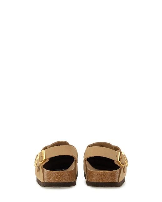 Birkenstock Natural Nubuk Leather Tokio Clog