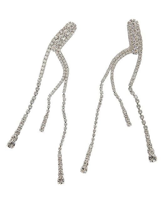 Helene Zubeldia White Liquid Sky Earrings Pins