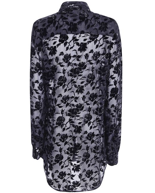 Ann Demeulemeester Blue "Elisabeth" Long High Comfort Shirt