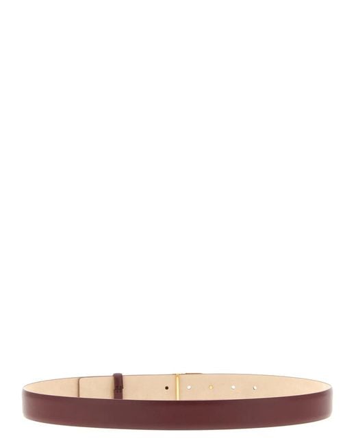 Khaite Pink 'Saddle' Belt