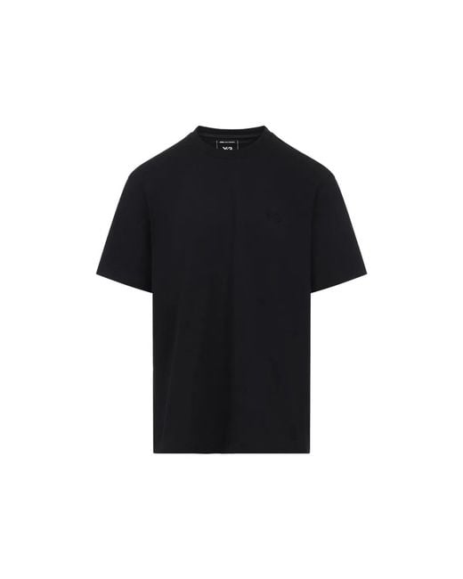 Y-3 Black Cotton T-Shirt for men