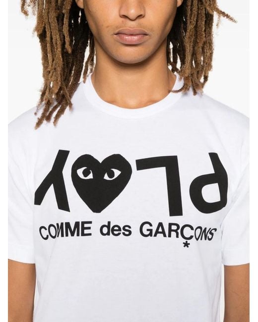 COMME DES GARÇONS PLAY White Cotton T-Shirt