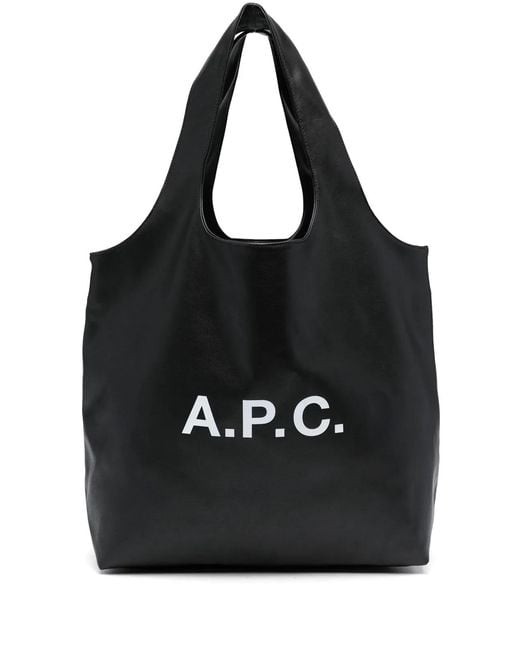 A.P.C. Black Shopping Bag Ninon