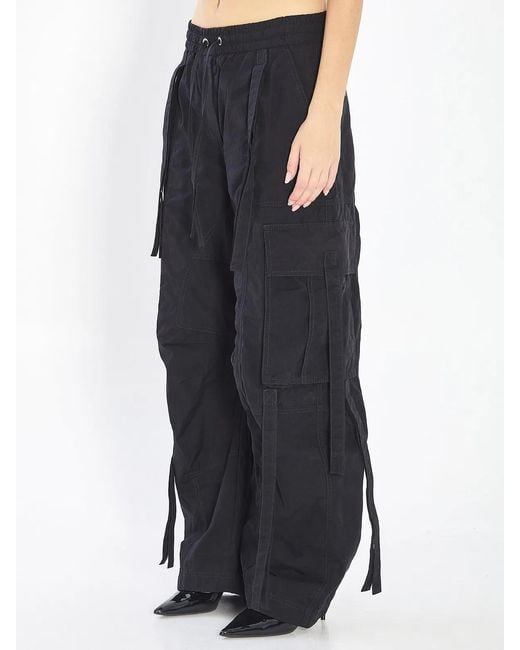 Dolce & Gabbana Blue Dolce & Gabbana Cotton Blend Cargo Pant