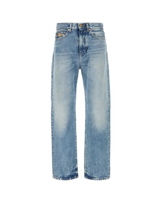 Versace Blue Straight Jeans for men
