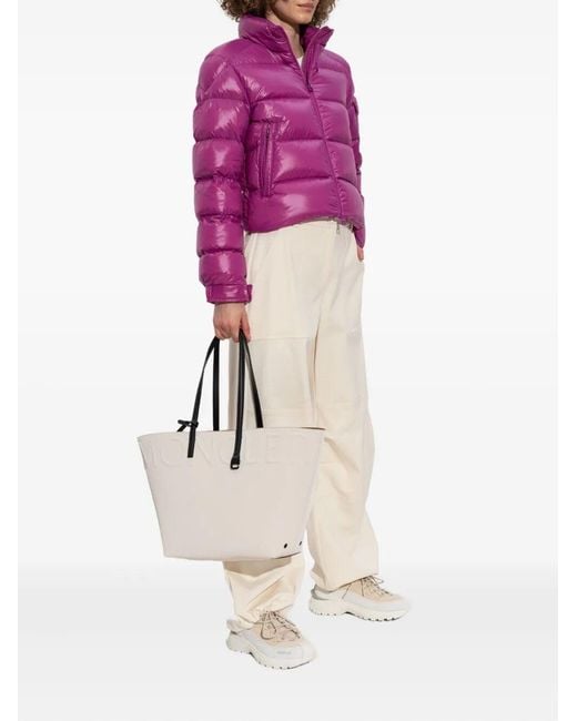 Moncler Purple Petra Short Down Jacket
