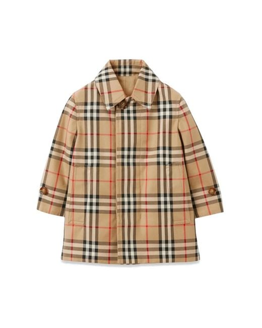 Burberry Natural Check Reversible Cotton Raincoat
