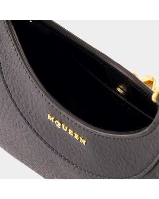 Alexander McQueen Black Mini Cross Bar Purse