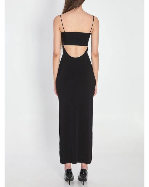 Alexander Wang Black Midi Slip Dress