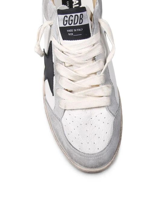 Golden Goose Deluxe Brand White Ball Star Leather Sneakers for men