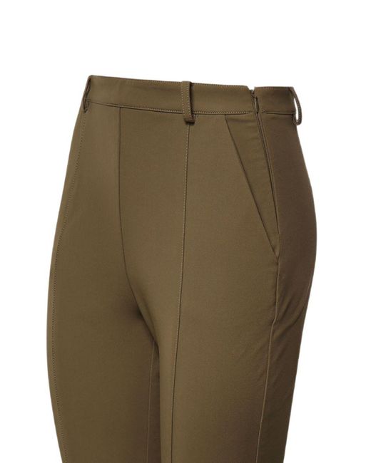 Pinko Green Polyamide Trousers