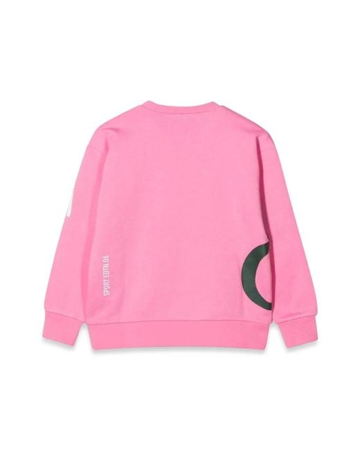 DSquared² Pink Crewneck Sweatshirt Allover Writing