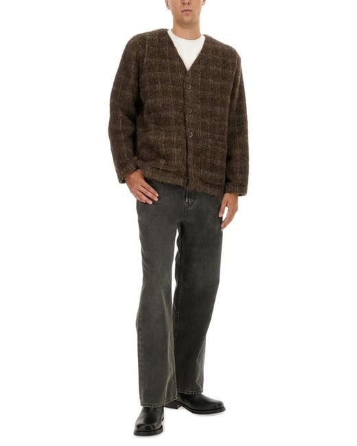 Our Legacy Brown Wool Blend Cardigan for men