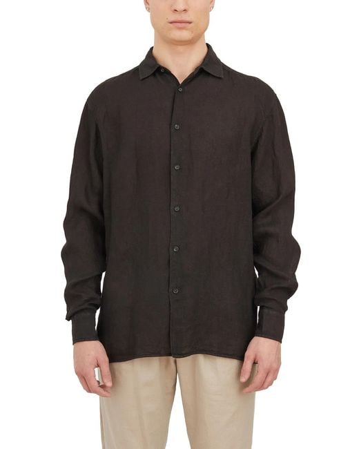 Paolo Pecora Black Camicia for men
