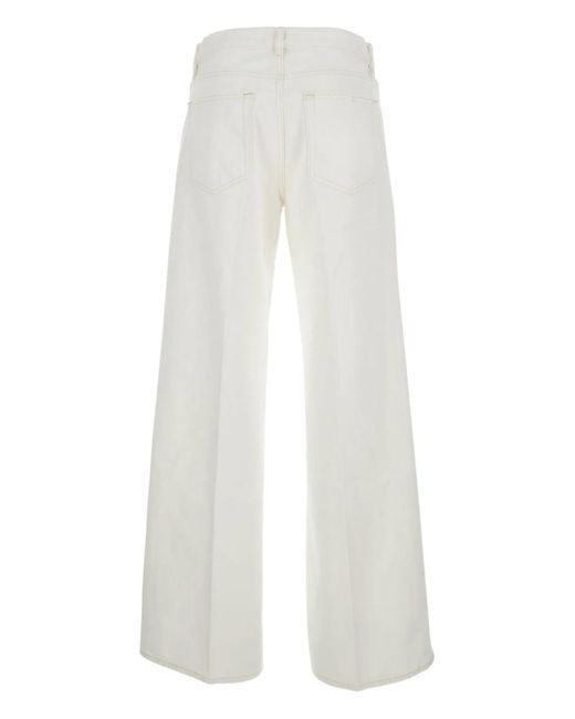 FRAME White Cotton Jeans