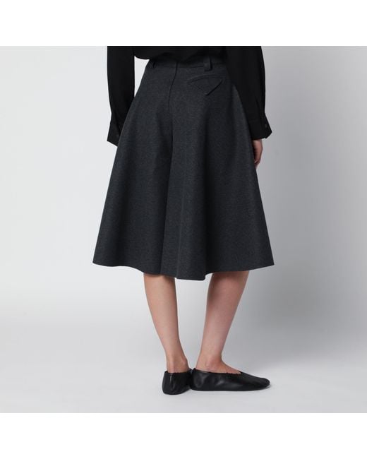 Source Unknown Black Dark Flared Full Skirt