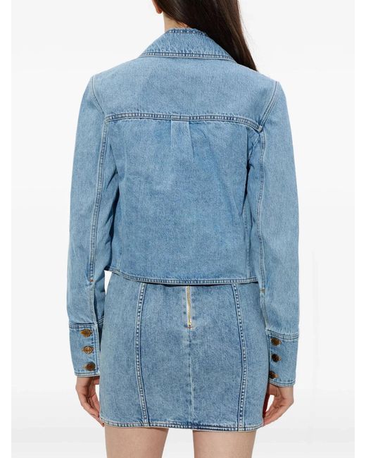 Balmain Blue Cotton Denim Jacket