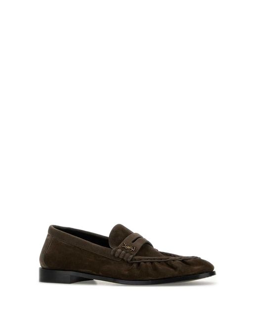Saint Laurent Gray Le Loafer Supple for men