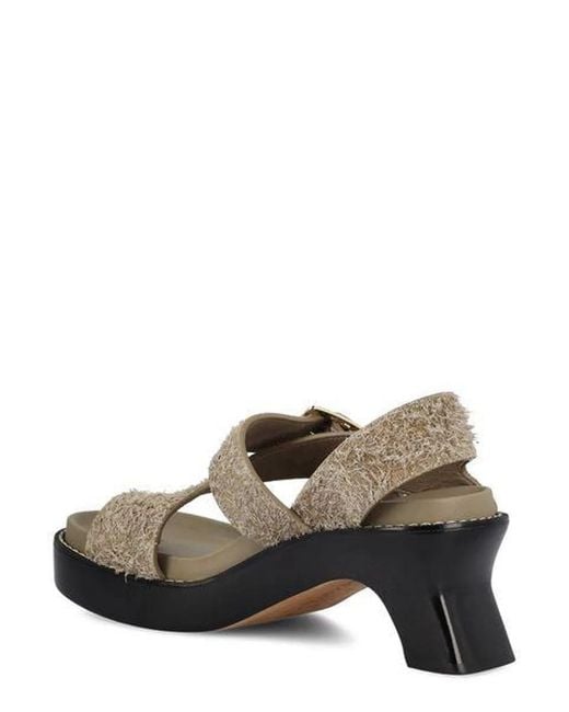 Loewe Green Ease Heel Sandals