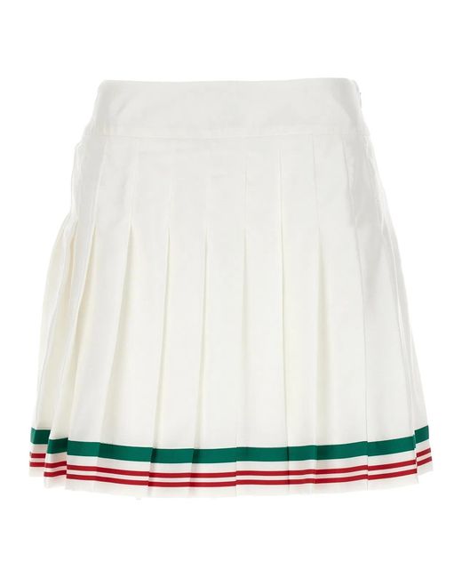 Casablanca White 'Casa Way' Skirt