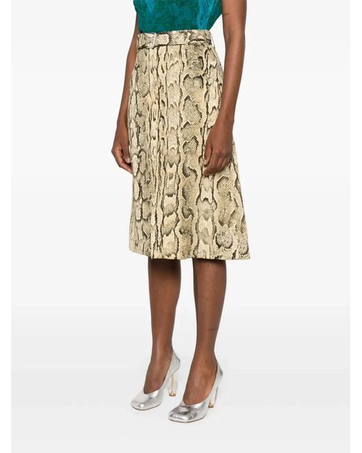 Dries Van Noten Natural Cheraz Midi Skirt
