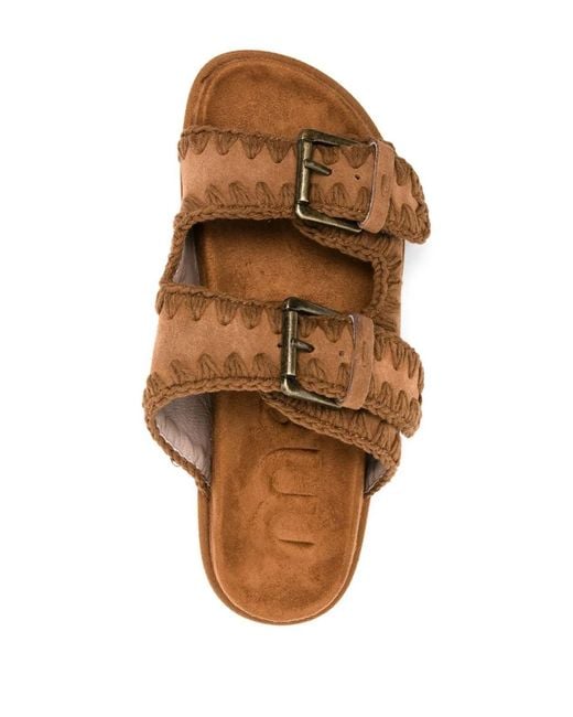 Mou Brown Low Bio Sandals