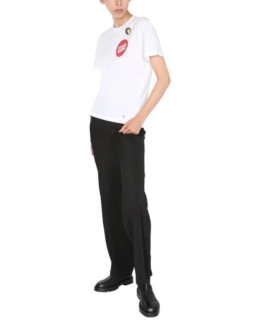 Raf Simons White Crew Neck T-Shirt