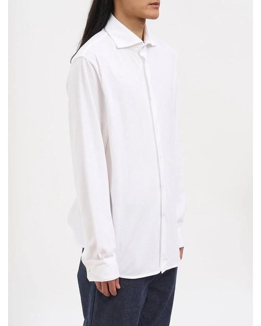 Paolo Pecora White Jersey Shirt for men