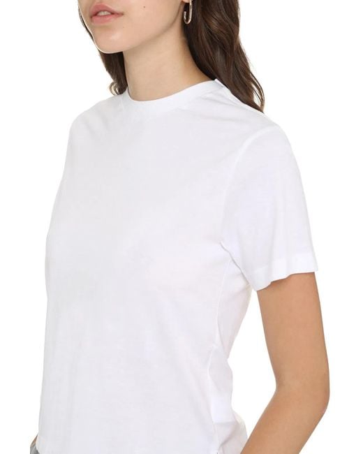 Thom Browne White Cotton Crew-Neck T-Shirt