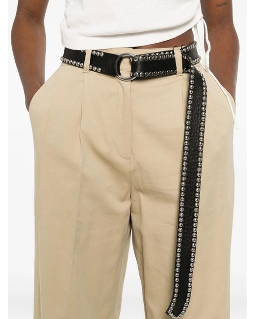 DUNST White Cotton Blend Chino Trousers