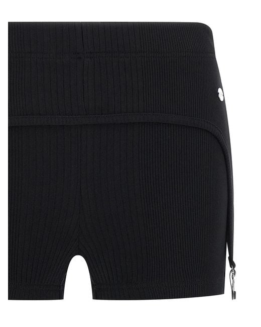 Jean Paul Gaultier Black 'The Garter' Shorts