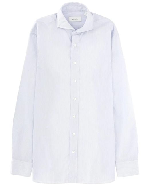 Lardini White Cotton Shirt for men