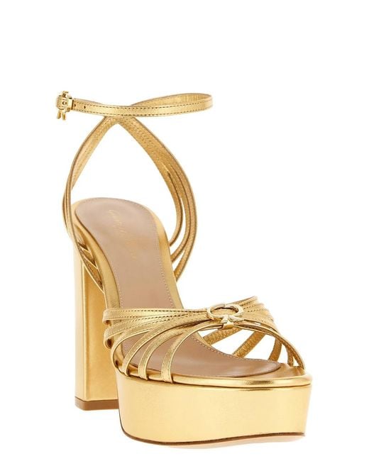 Gianvito Rossi Metallic 'Rita' Sandals