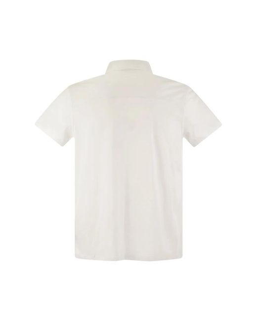 Majestic White Short Sleeve Polo for men