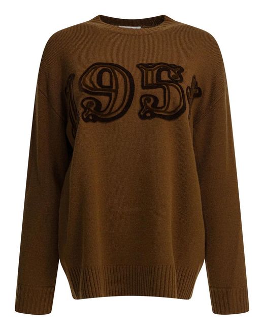 Max Mara Brown Wool Cashmere Knitwear