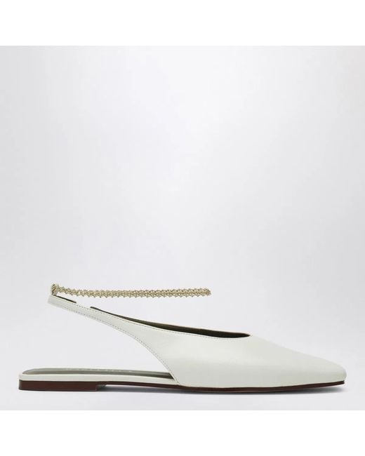 MARIA LUCA White Ivory Augusta Slingback