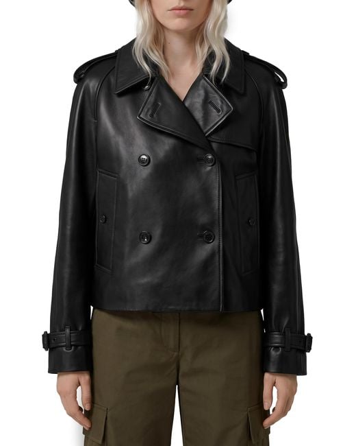 Burberry Black Mayfair Short Trench Coat
