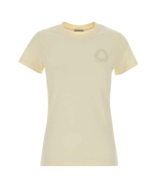 Moncler White Ss T-Shirt
