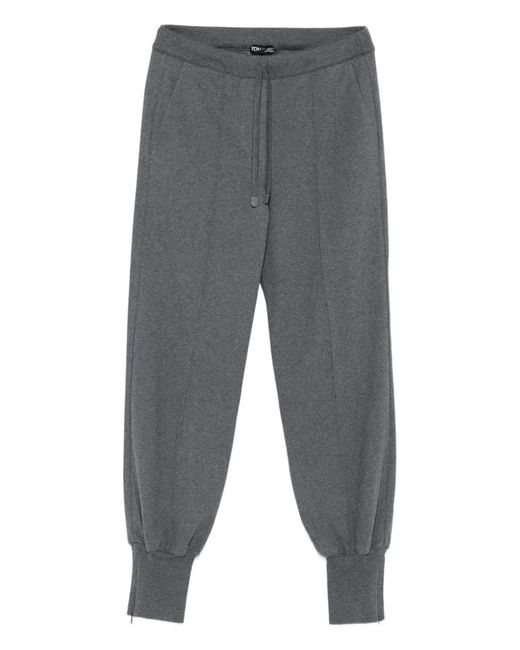 Tom Ford Gray Cotton Sweatpants
