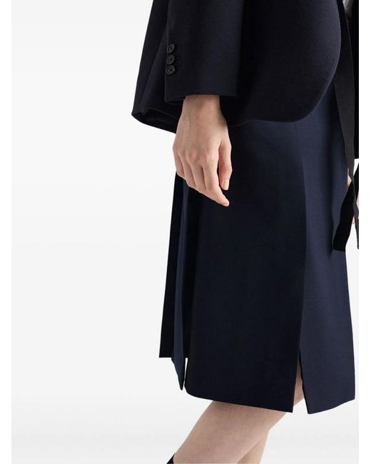 Prada Black Multi-Slit Skirt