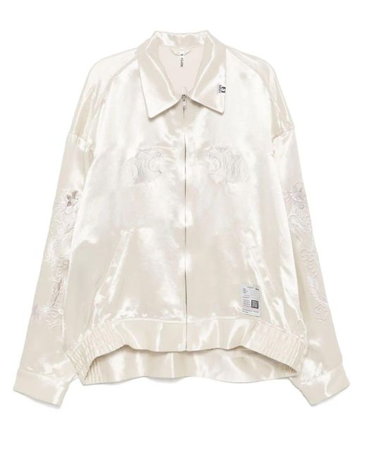 ジャケット・アウター Maison MIHARAYASUHIRO COLLARED SOUVENIR Black Collared Souvenir Jacket by Maison MIHARA YASUHIRO on Sale
