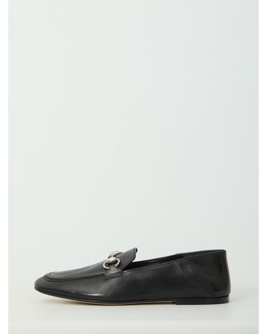 Gucci White Jordaan Soft Horsebit Leather Loafers